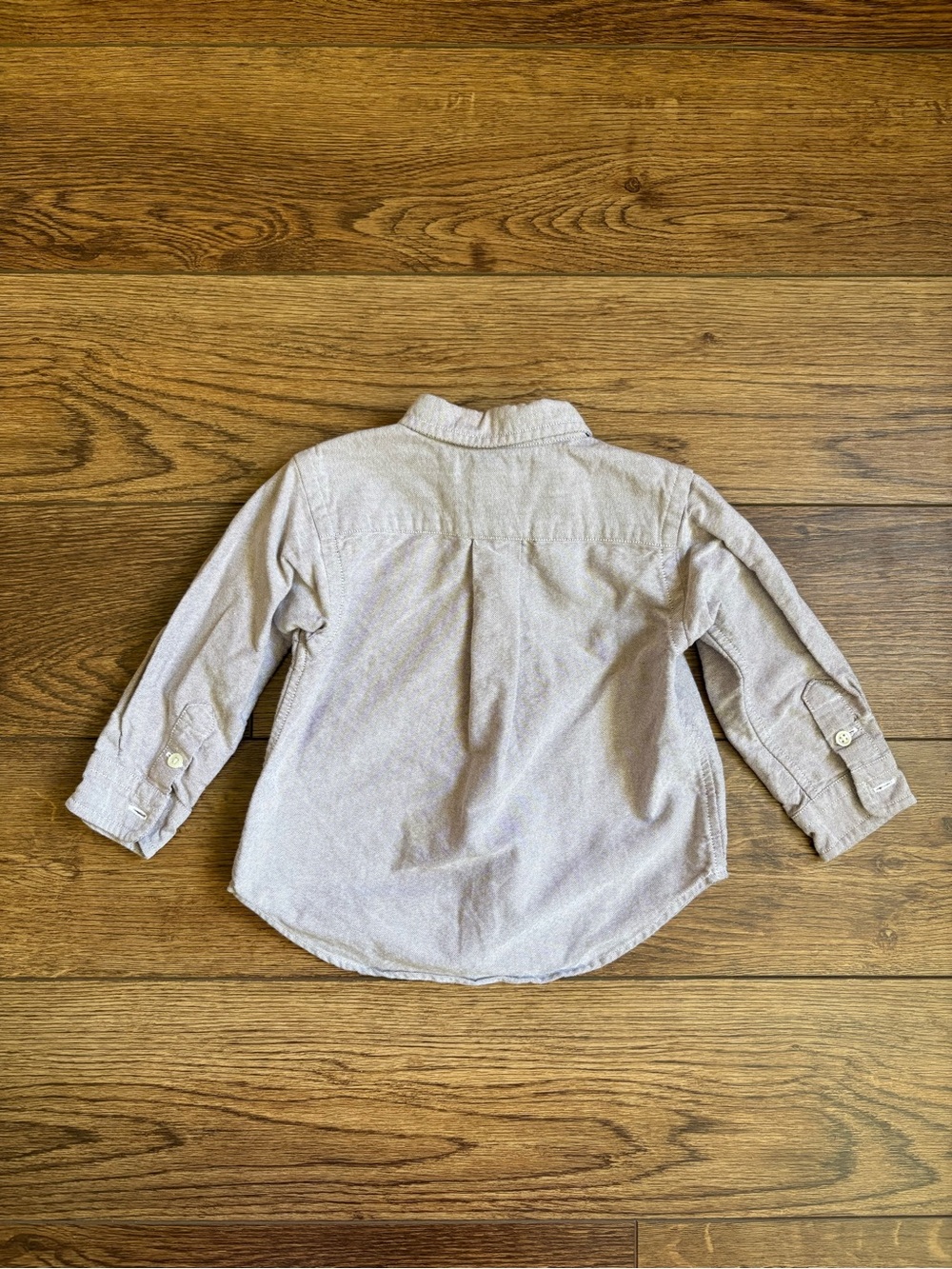 Ralph Lauren Baby Oxford Shirt Light Brown Button Down Polo Classic 18M - Picture 4 of 4